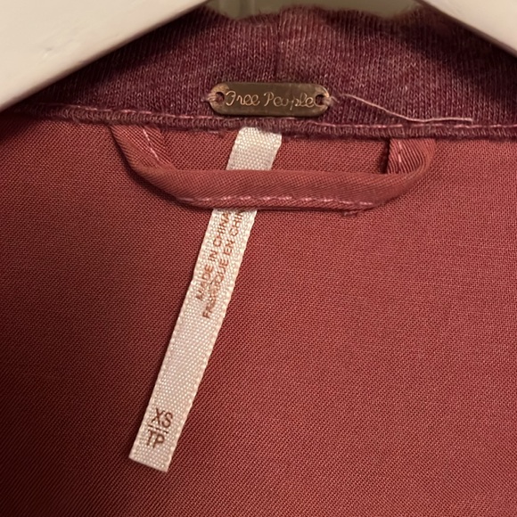 Free People Embroidered Crochet Lace Magpie Oversize Lacey Rose Pink Jacket - Picture 3 of 6